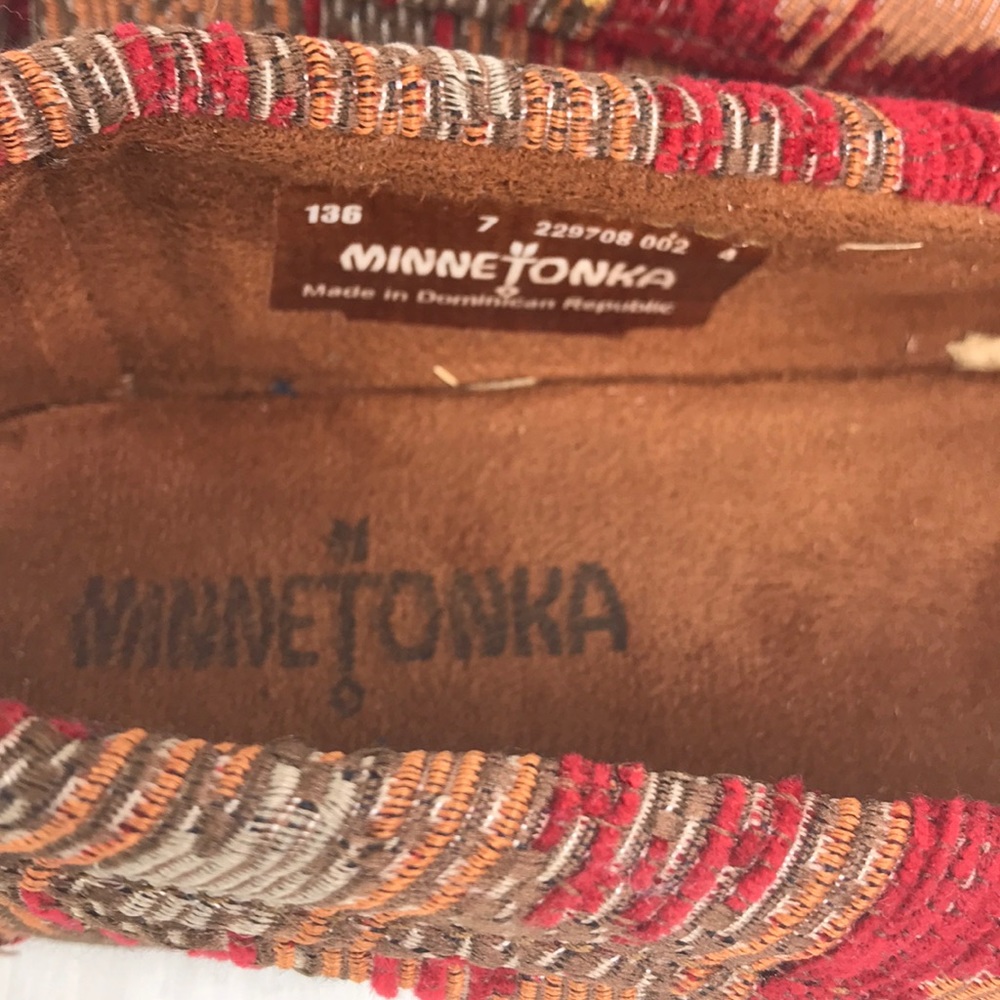 Minnetonka Southwestern Boho Moccasins Size 7 - Picture 8 of 8